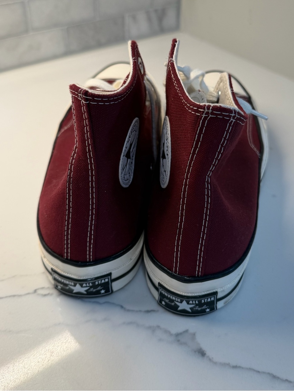 Converse Chuck Taylor All Star High-Top Sneakers dark Red - M 8.5 / W 10.5 - Picture 4 of 11